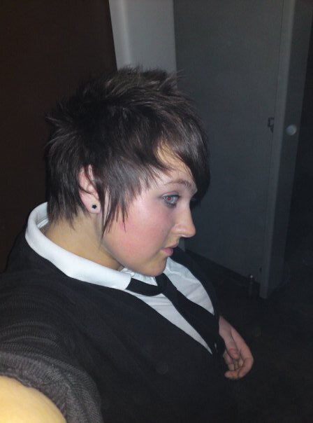 Photo: Mel is her Emo days.